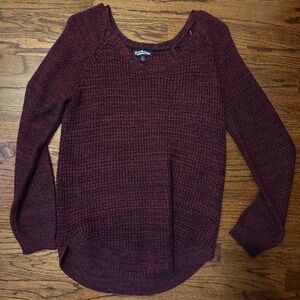 Maroon V Neck Sweater
